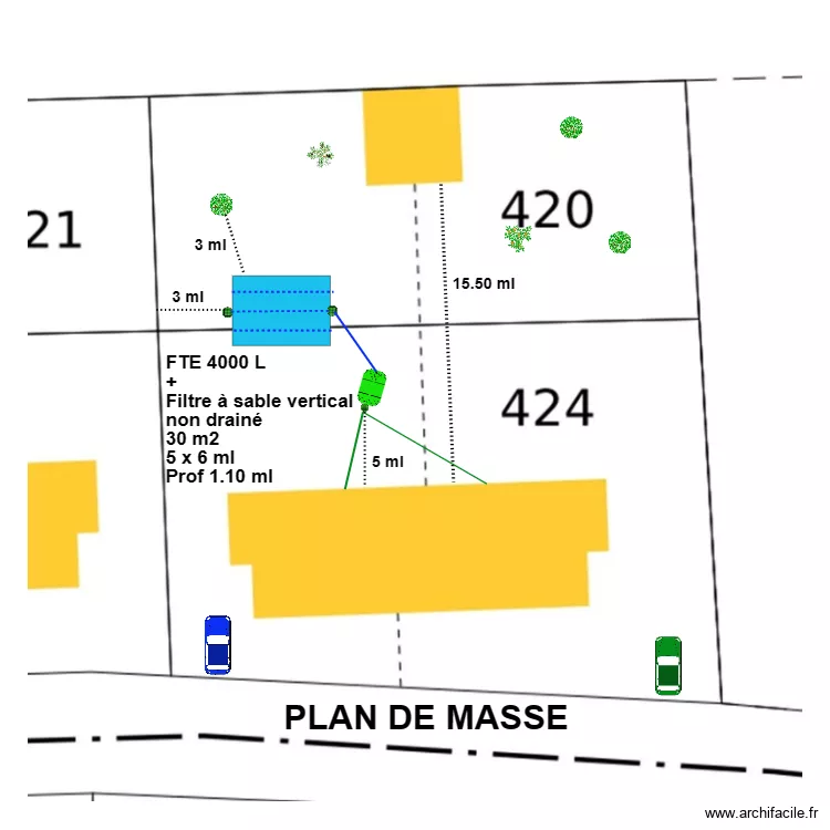 Cavanac. Plan de 
