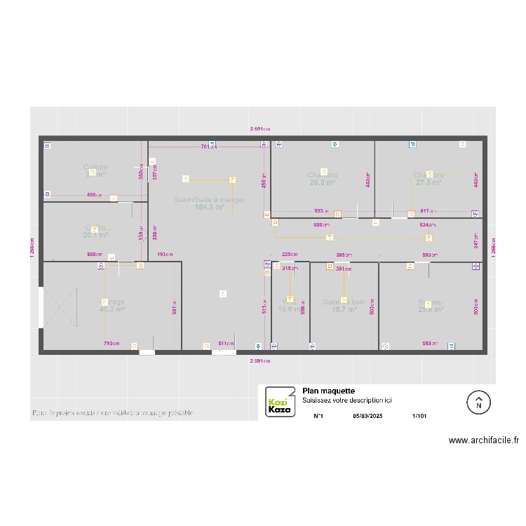 plan maison. Plan de 0 pièce et 0 m2