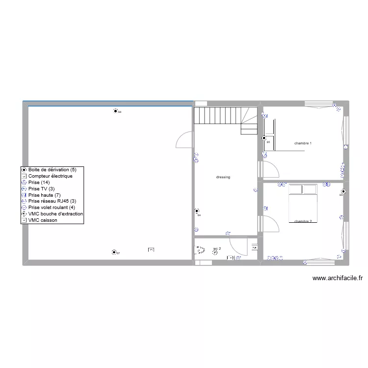 antoine t&eacute;o 1er etage pc. Plan de 