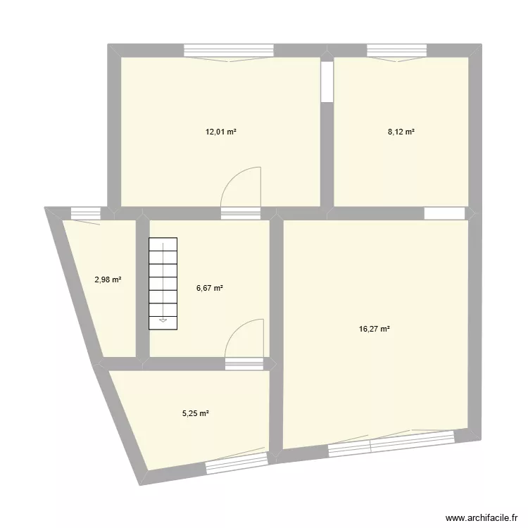 1er &eacute;tage . Plan de 