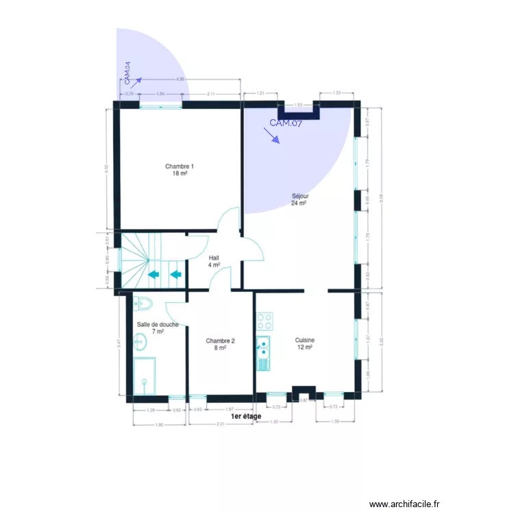 Pernet ETAGE. Plan de 