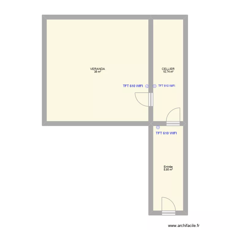 BVS CFJP LIONEL. Plan de 3 Pièces et 56 m²