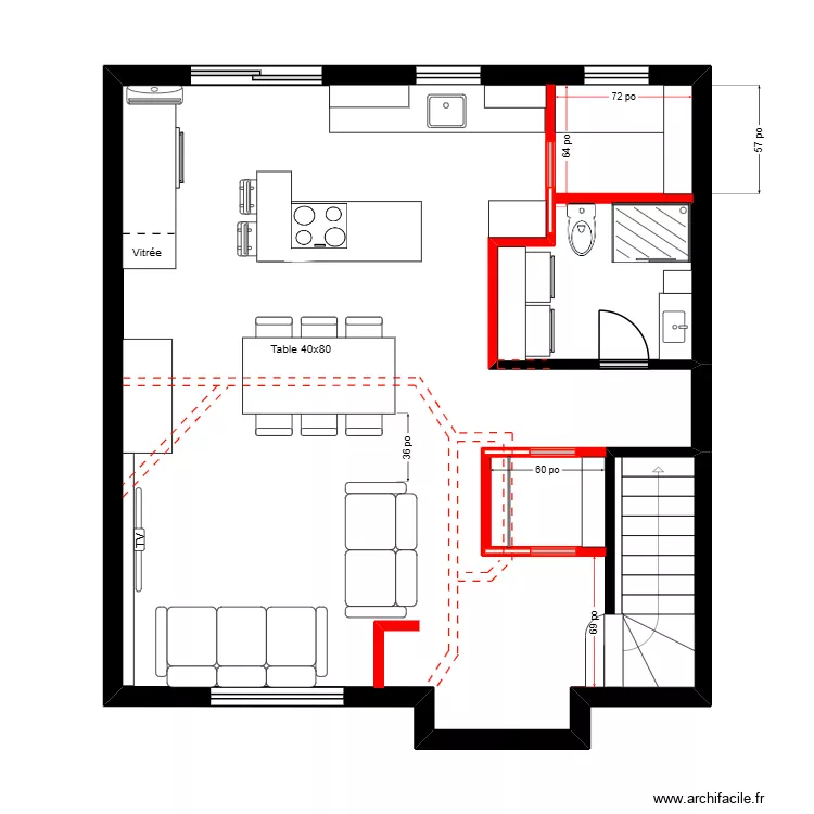 joelle rdch 2.1. Plan de 1 Pièce et 61 m² joelle rdch 2.1. Plan de 1 Pièce et 61 m²