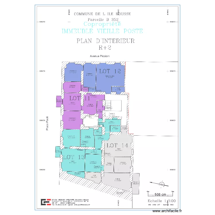 clim 2Piccioni 2e courette. Plan de 