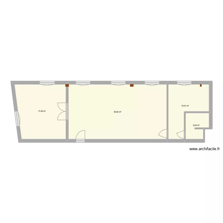 Trou originel. Plan de 