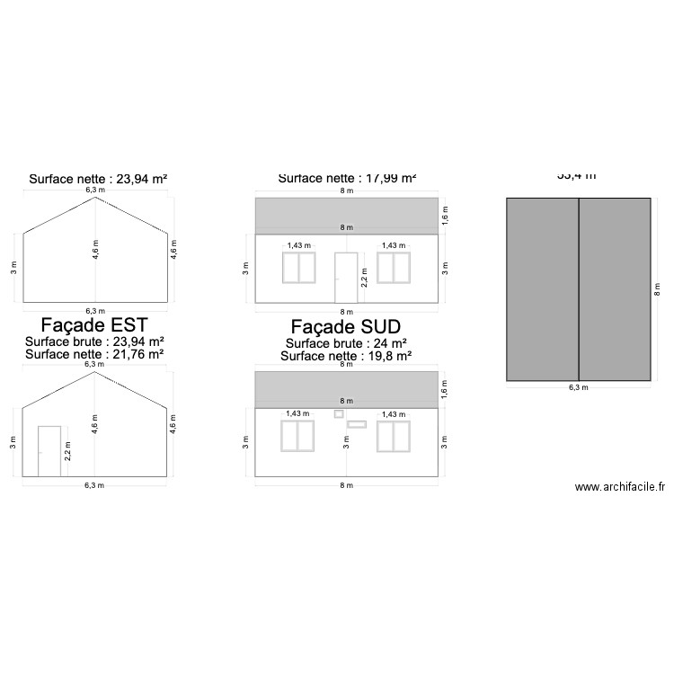 MAISON ROUGÉ. Plan de 0 pièce et 0 m2