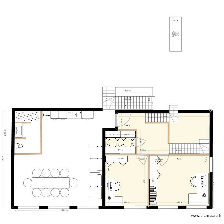 atelier Yann V17 chaudiere ext. Plan de 16 pièces et 313 m2