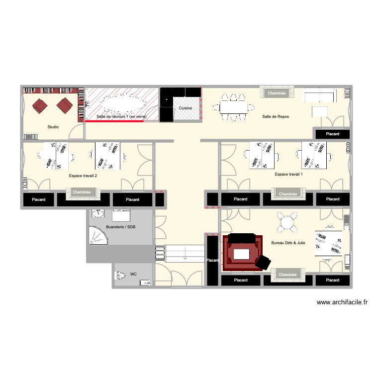 QG Master. Plan de 0 pièce et 0 m2