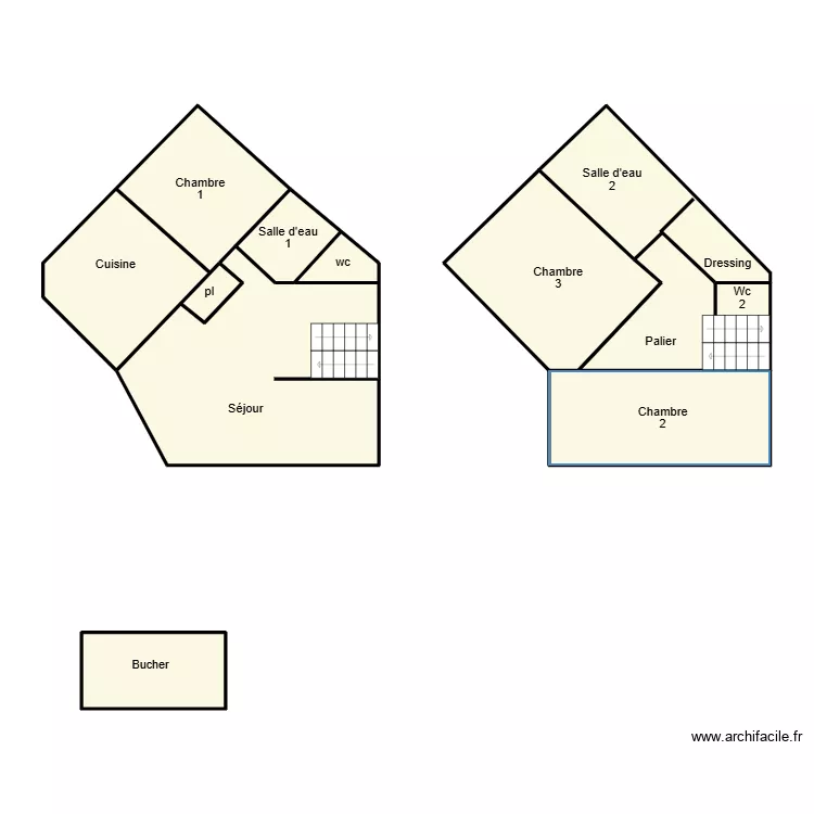 QUIMPER LEGRAND ANDRE. Plan de 