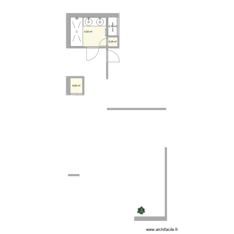 PJ62m2. Plan de 4 Pièces et 6 m² PJ62m2. Plan de 4 Pièces et 6 m²