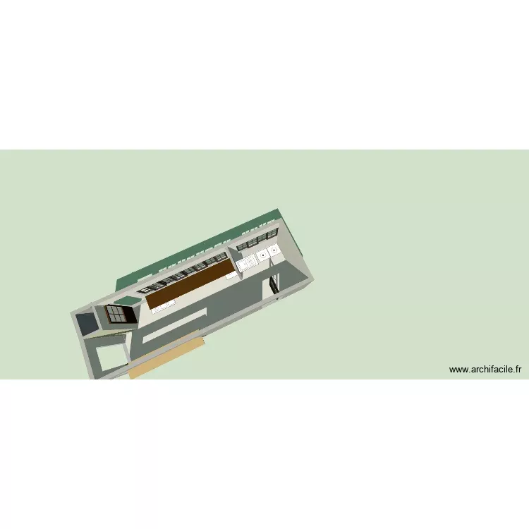 CUICINEµ. Plan de 1 Pièce et 19 m² CUICINEµ. Plan de 1 Pièce et 19 m²