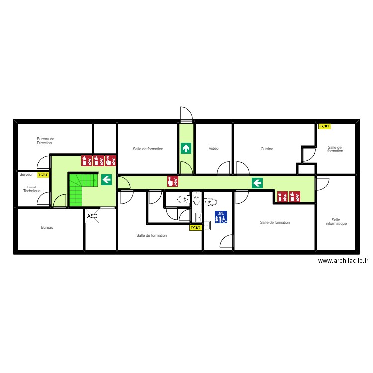 Seven Life RDC. Plan de 20 pièces et 166 m2