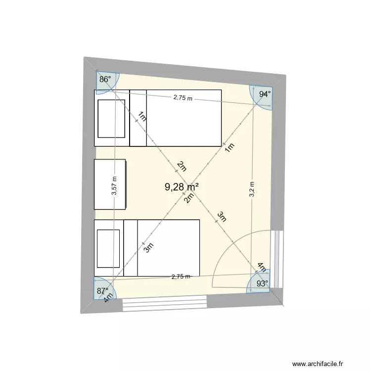 LouMar2. Plan de 1 et 9 m² LouMar2. Plan de 1 et 9 m²