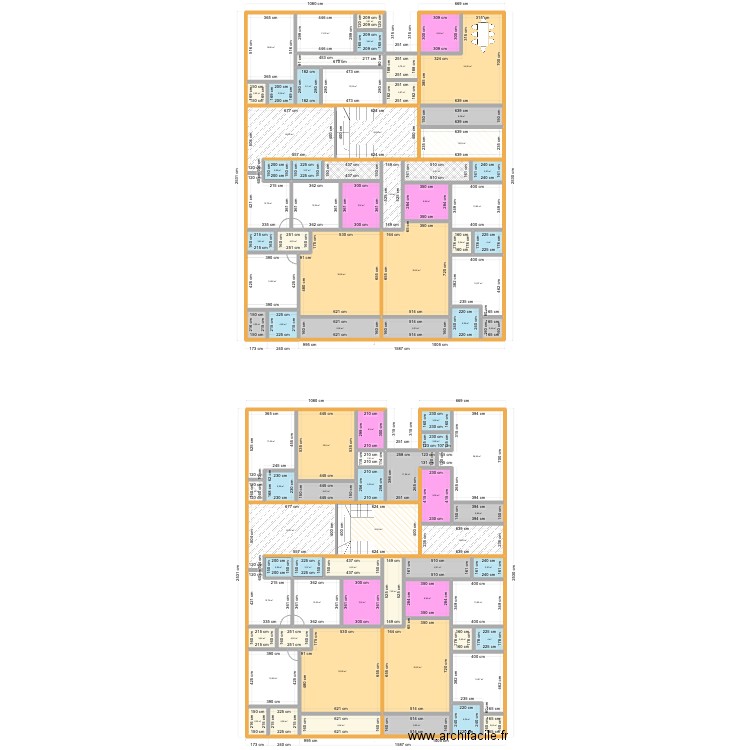 St Viateur Projection. Plan de 84 pièces et 899 m2