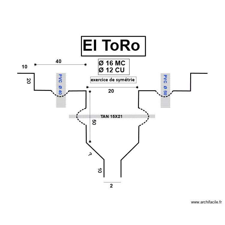 El toro. Plan de El toro. Plan de
