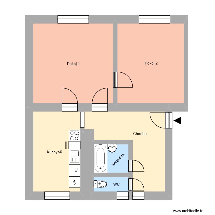 U stromovky 272, byt 7. Plan de 0 pièce et 0 m2