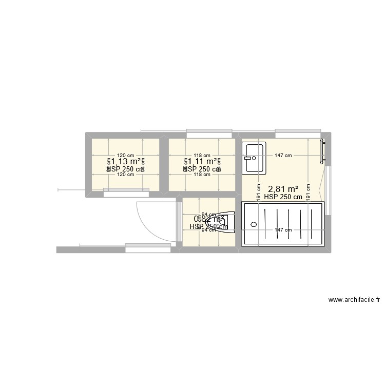 salle eau buanderie blanchettes. Plan de 0 pièce et 0 m2