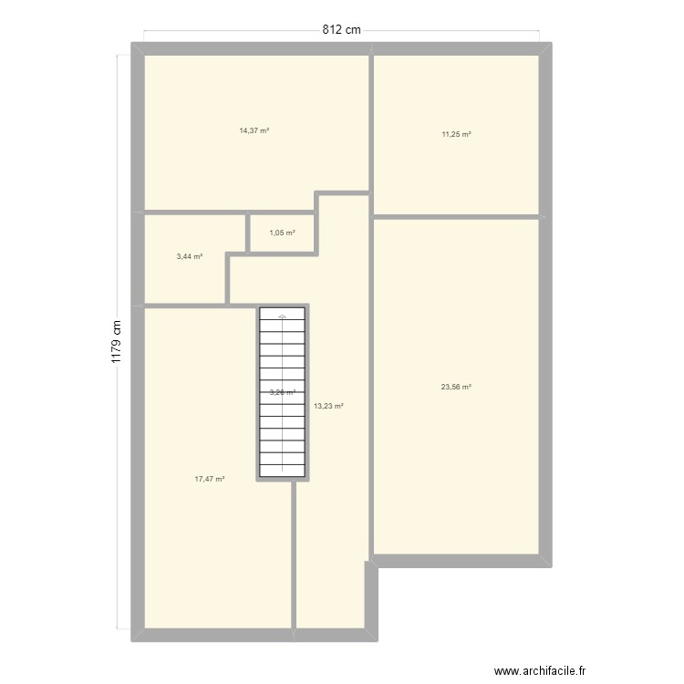 Rémy. Plan de 13 pièces et 225 m2