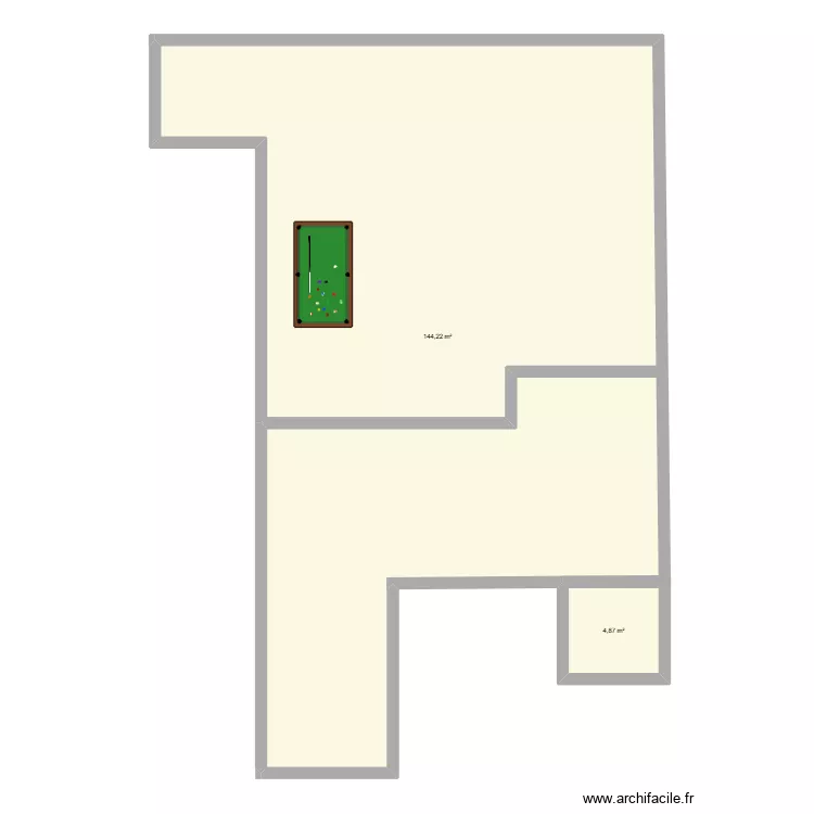 r&eacute;alisation d\'un plan complexe. Plan de 2  et 149 m²
