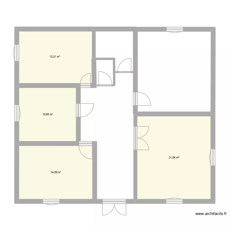 MARY. Plan de 4  et 60 m²