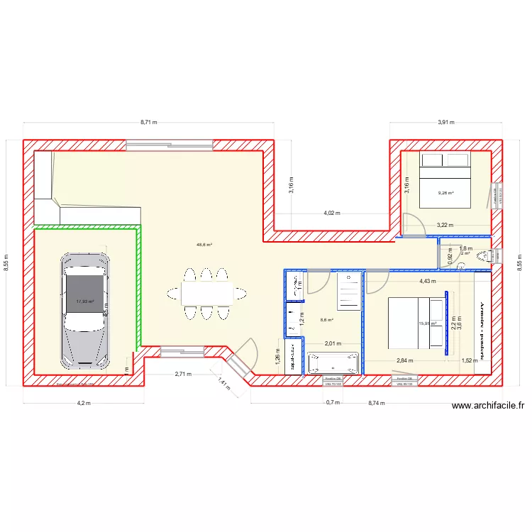 Maison Marjo. Plan de 