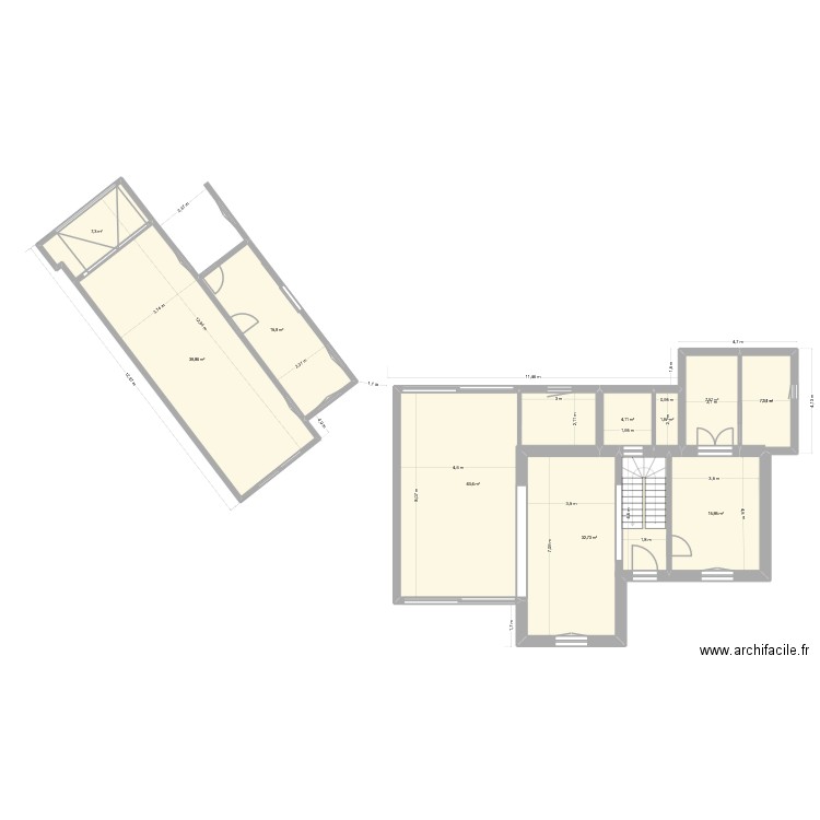 Linkin futur. Plan de 10 pièces et 176 m2