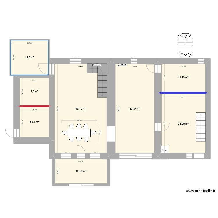 Plan maison actuel. Plan de 0 pièce et 0 m2
