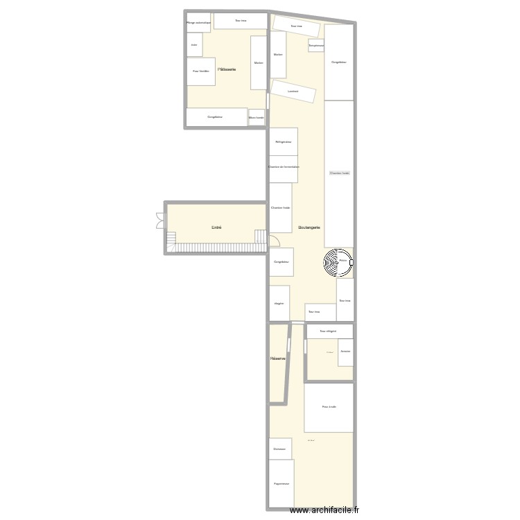 pal labo. Plan de 6 pièces et 457 m2