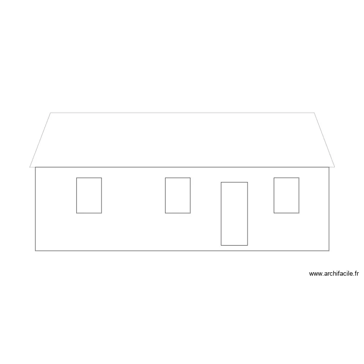 Face Ouest SCI BJ IMMO. Plan de 