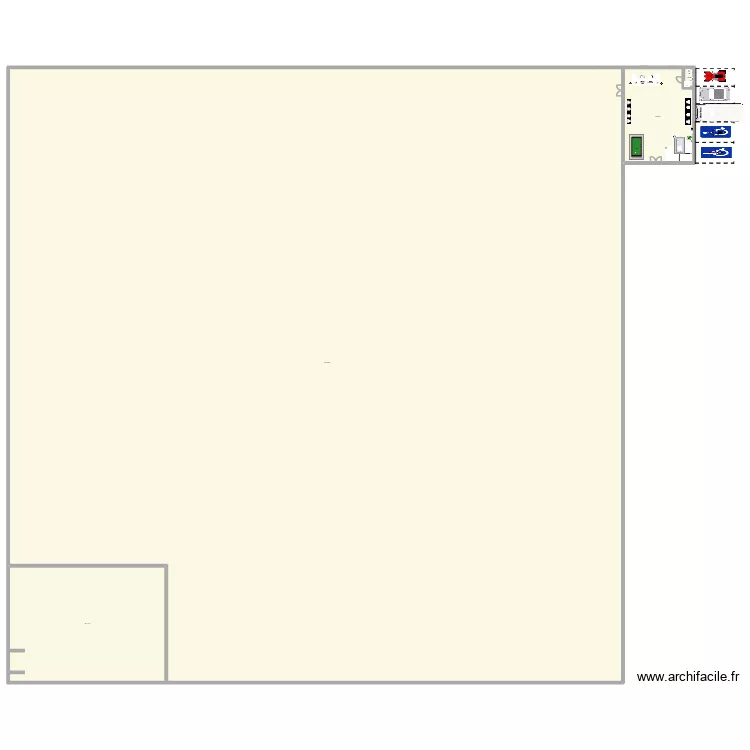 Plan espace Accueil. Plan de 4 pièces et 6435 m² Plan espace Accueil. Plan de 4 pièces et 6435 m²