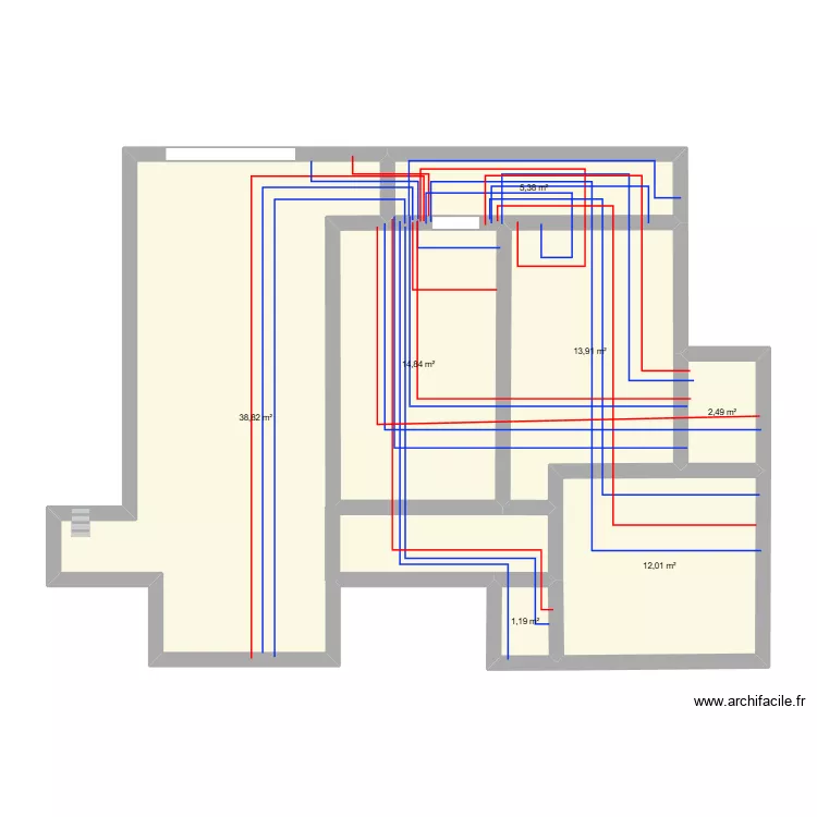 sidiii 2508. Plan de 7  et 89 m²