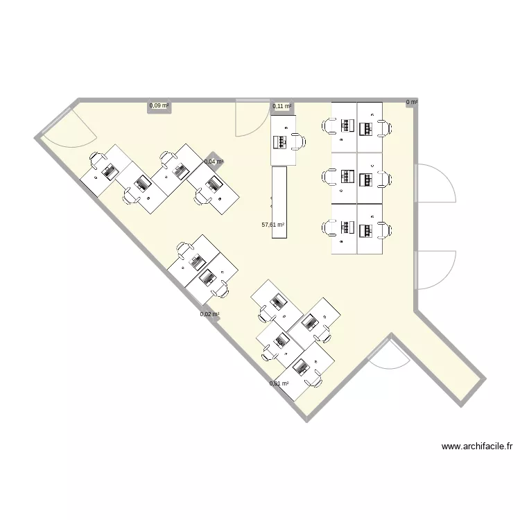 La belle verte antibes 21 bureaux. Plan de 