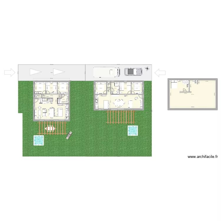 SPQ V8. Plan de 14  et 192 m²