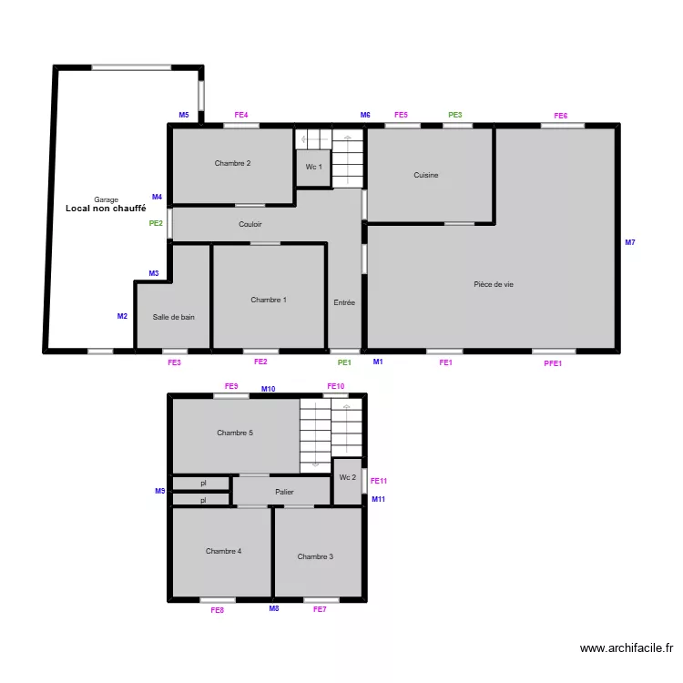 vigour edf. Plan de 15 pièces et 81 m²