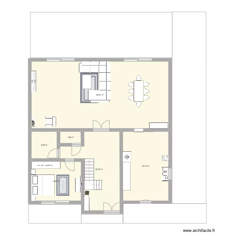 Maison Vacances. Plan de 6 pièces et 134 m² Maison Vacances. Plan de 6 pièces et 134 m²