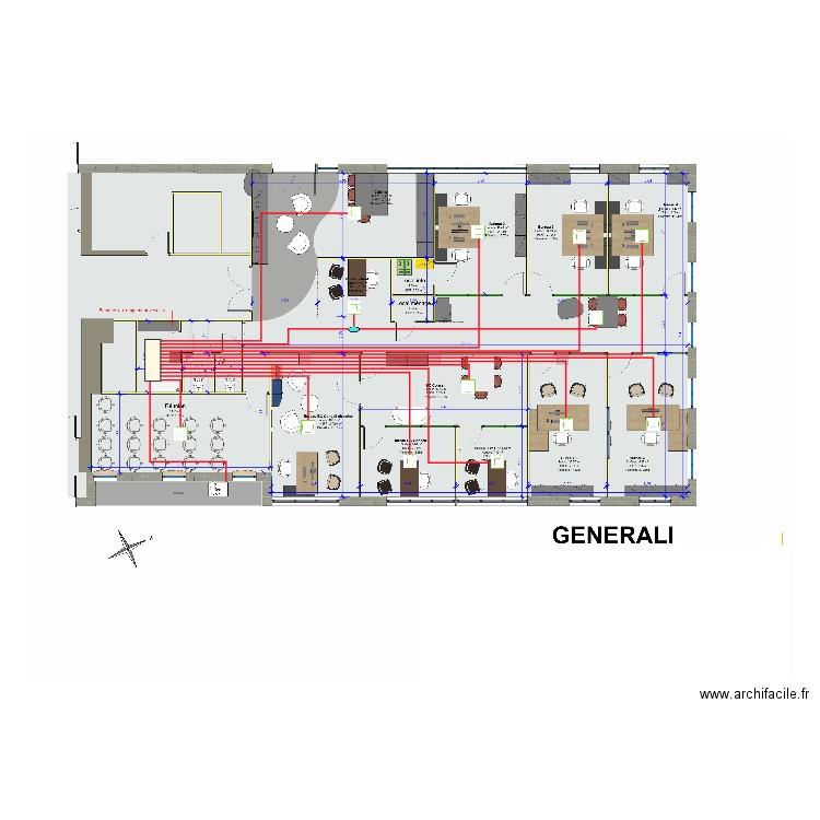 Générali 3 tubes. Plan de 0 pièce et 0 m2