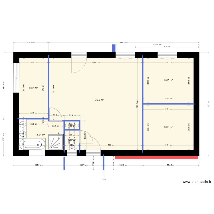 maison garage6. Plan de 7 pièces et 62 m2