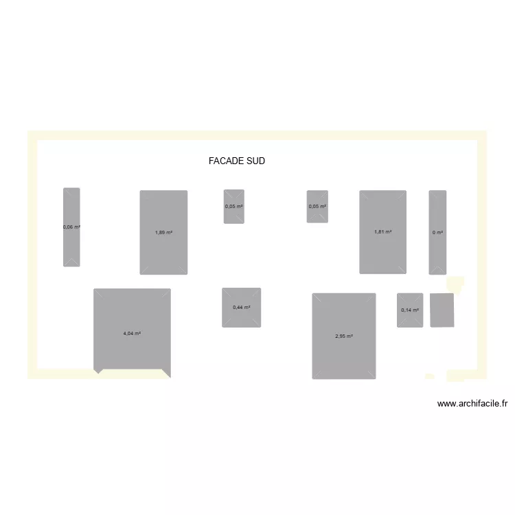 SUD. Plan de 10  et 11 m²
