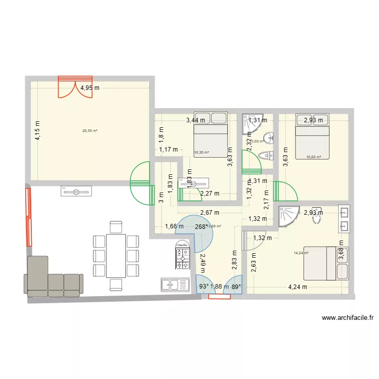 mos01. Plan de 6 et 72 m² mos01. Plan de 6 et 72 m²
