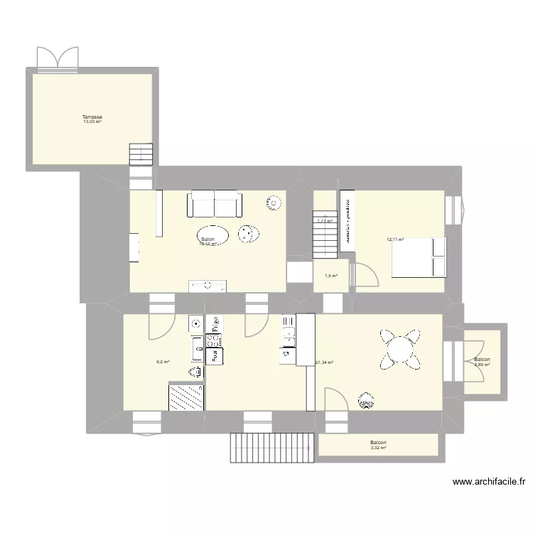 jojo. Plan de 9 pièces et 90 m² jojo. Plan de 9 pièces et 90 m²