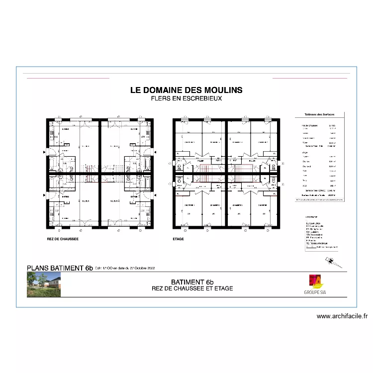 PLAN BATIMENT FLERS 6B. Plan de 