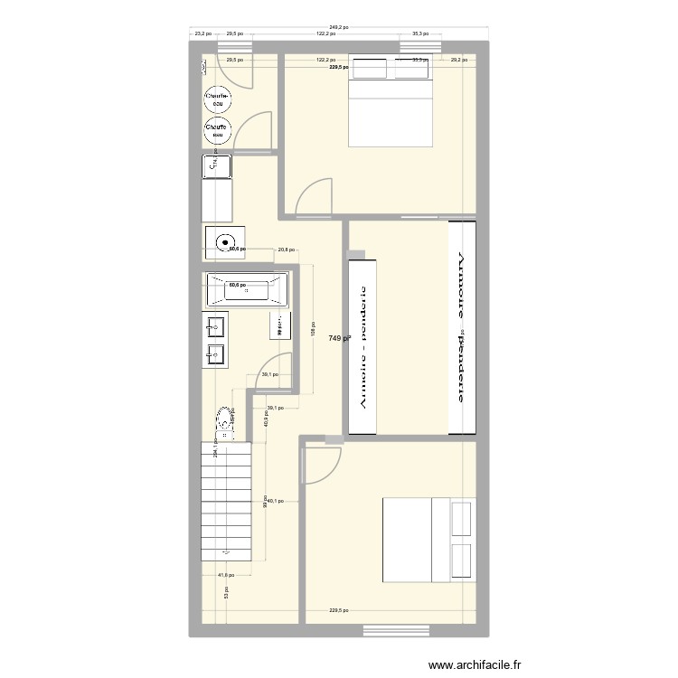 soussol2. Plan de 0 pièce et 0 m2