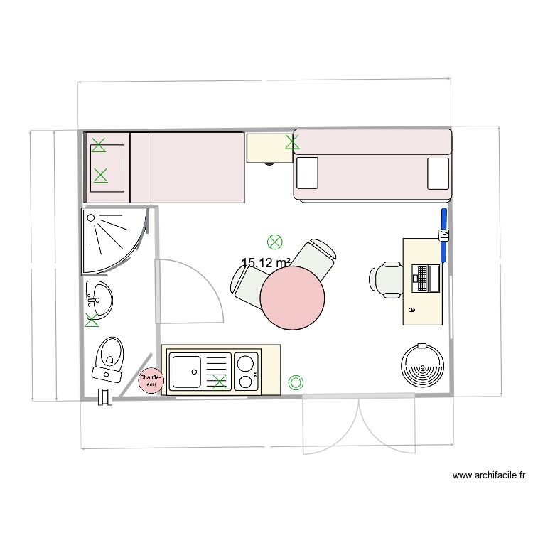 Kerg v ersion 11&eacute;clairage. Plan de 0 pièce et 0 m2