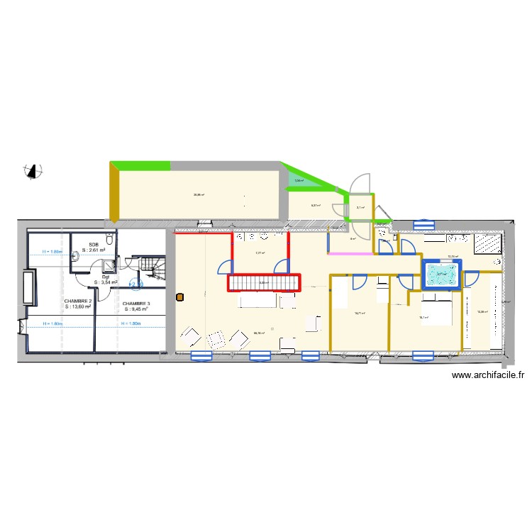 haut pc. Plan de 0 pièce et 0 m2