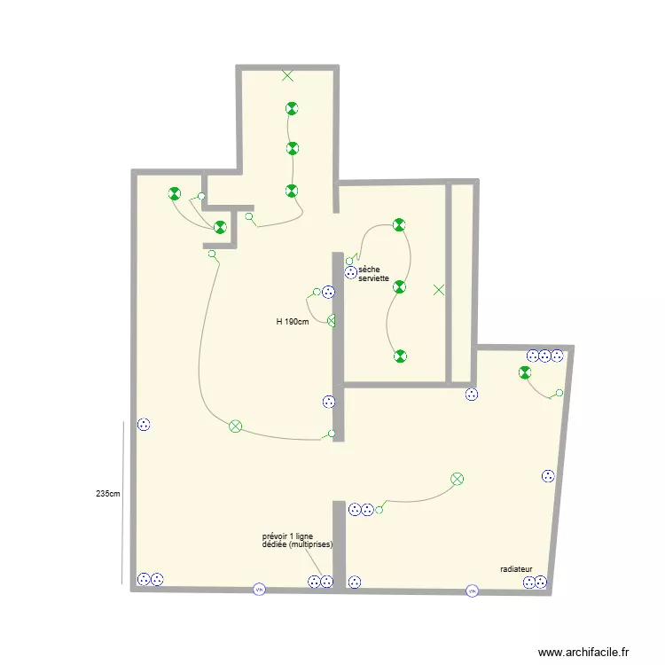 ROBIN ELEC. Plan de 2  et 36 m²
