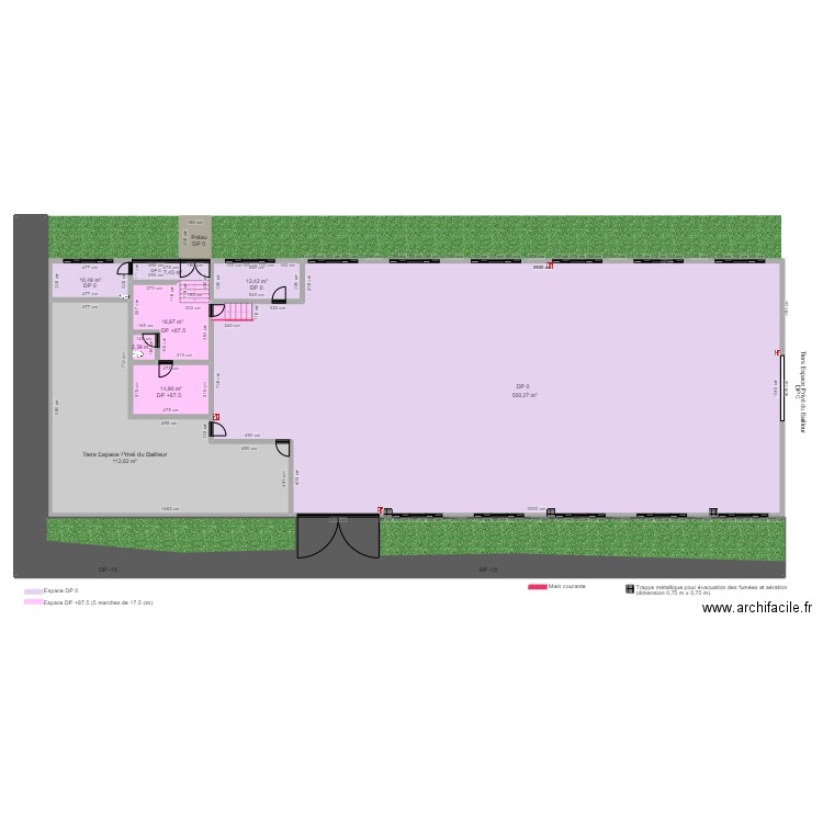 CROSSFIT OLORON-SAINTE-MARIE AVANT TRAVAUX. Plan de 0 pièce et 0 m2