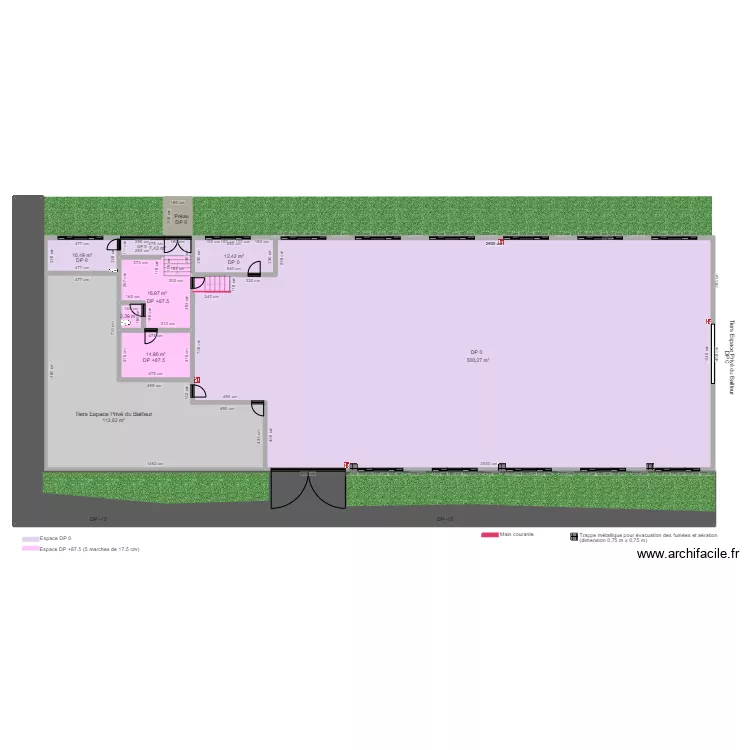 CROSSFIT OLORON-SAINTE-MARIE AVANT TRAVAUX. Plan de 