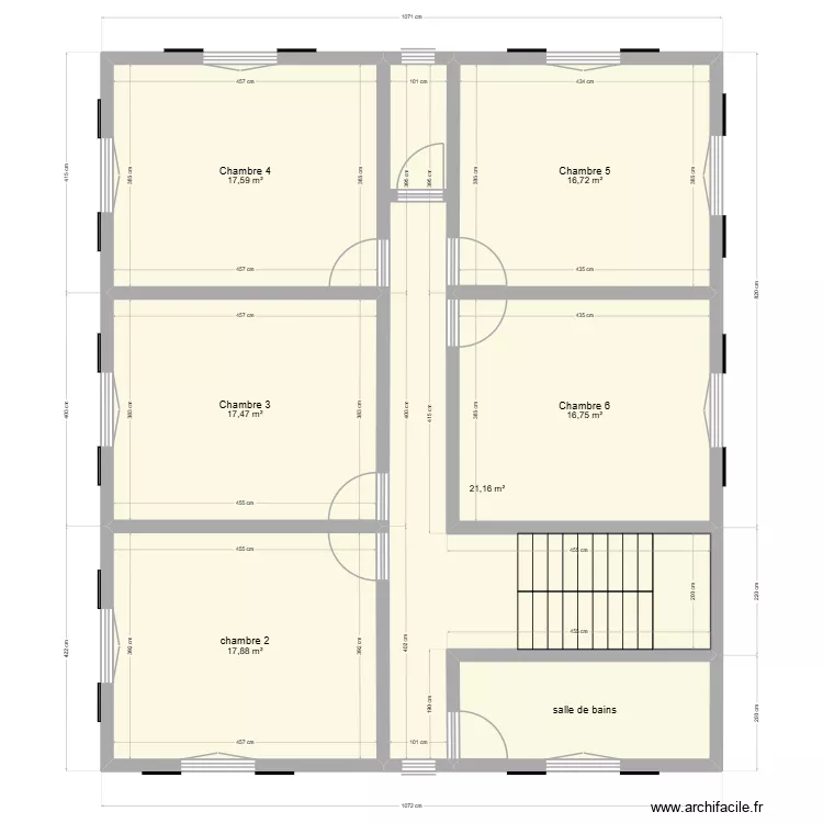 Sévagamy Etage. Plan de 7 et 115 m² Sévagamy Etage. Plan de 7 et 115 m²