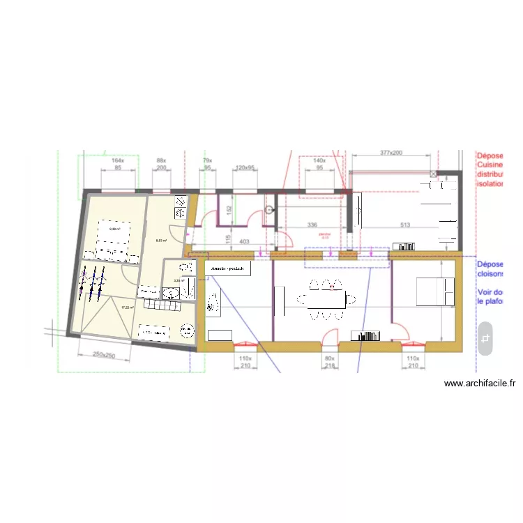 MAISON. Plan de 4 et 38 m² MAISON. Plan de 4 et 38 m²