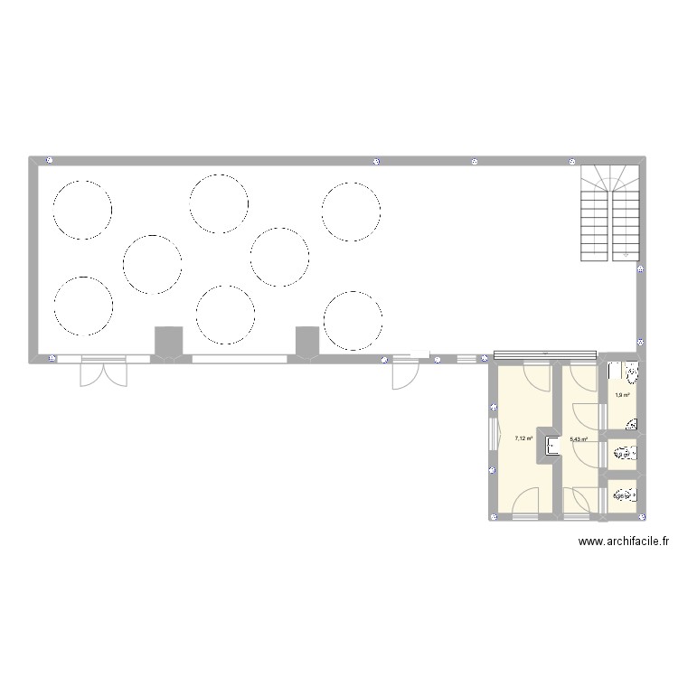 plan de salle. Plan de 0 pièce et 0 m2